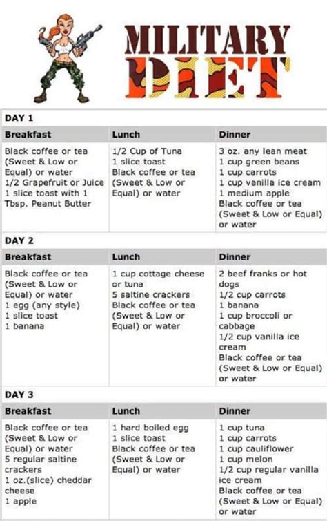 3-Day Military Diet Benefits