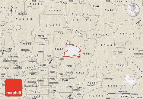 75069 Zip Code Map