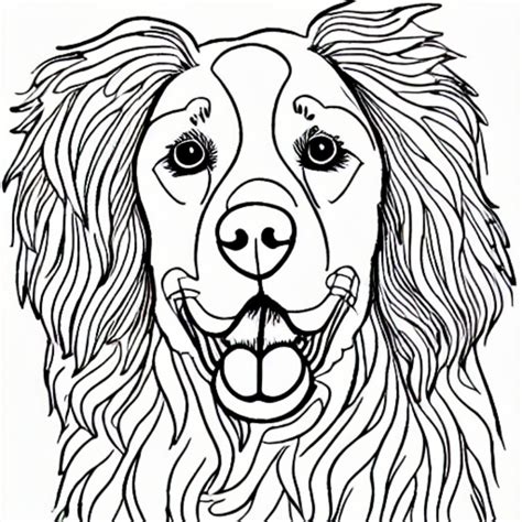 Abstract Dog Coloring Pages