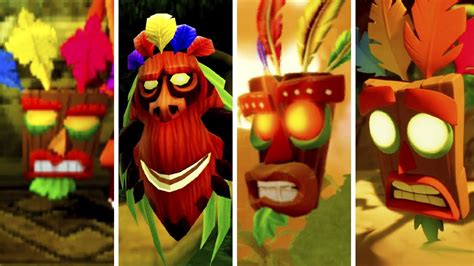 Aku Aku mask evolution