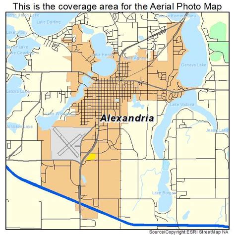 Alexandria MN Neighborhoods Map