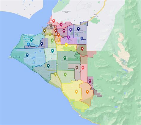 Anchorage Alaska Neighborhoods Map
