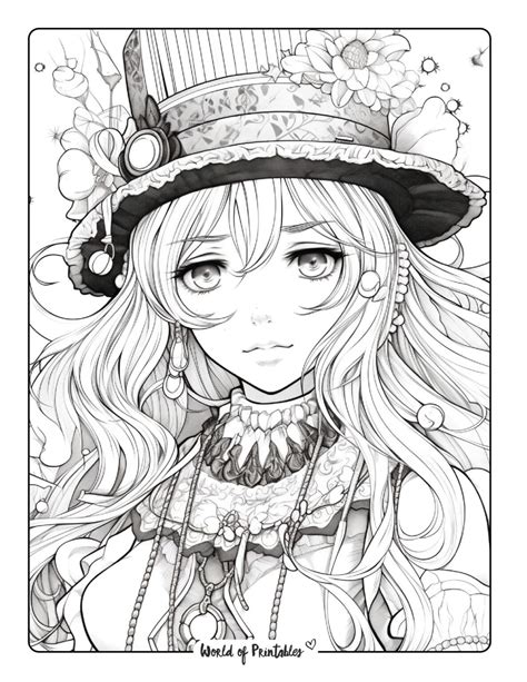 Anime Coloring Pages For Adults And Kids Free Printables