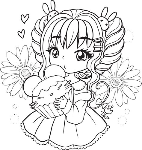 Anime Coloring Pages For Kids