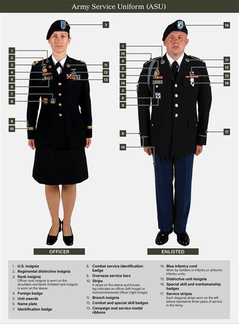 Army Dress Uniform Components
