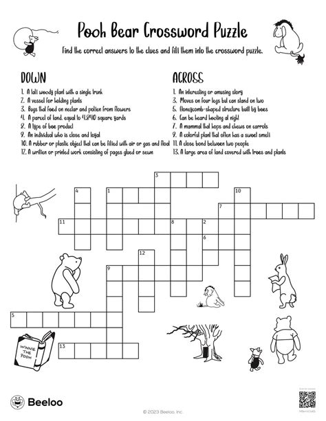 Bear For One Crossword Benefits