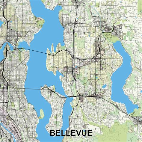Bellevue Washington Map