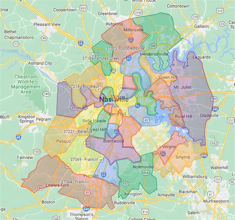 Benefits of Using a Nashville Zip Code Map