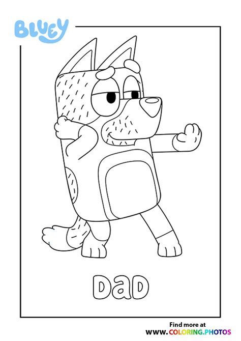 Bluey Color Sheet 5