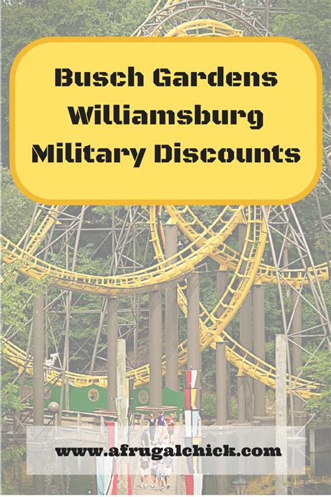 Busch Gardens Military Pass Food Discounts