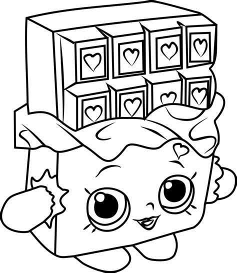 Cheeky Chocolate Coloring Page