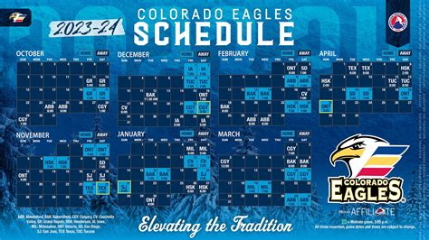 Colorado Eagles Schedule
