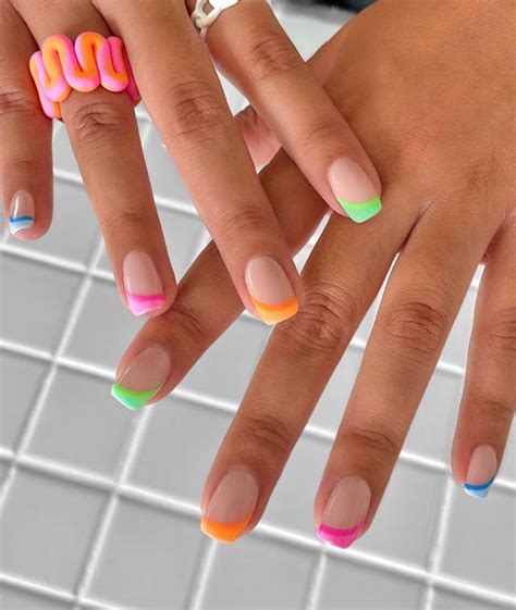 Colored French Tips
