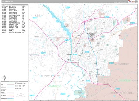 Columbus Georgia Zip Code Guide
