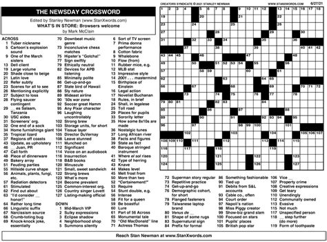 Common LA Times Sunday Crossword Clues and Answers