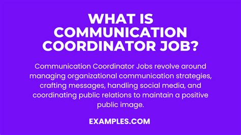 Communication and Coordination