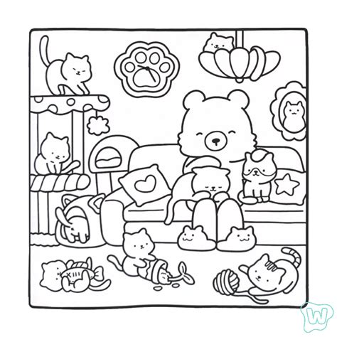 Cozy Friends Coloring Book For Relaxation Fun