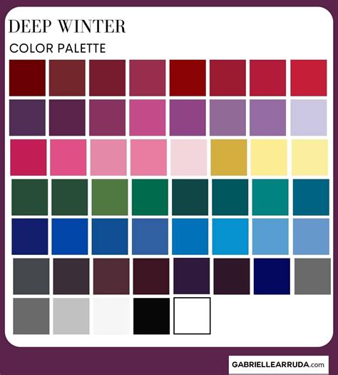 Deep Winter Color Palette