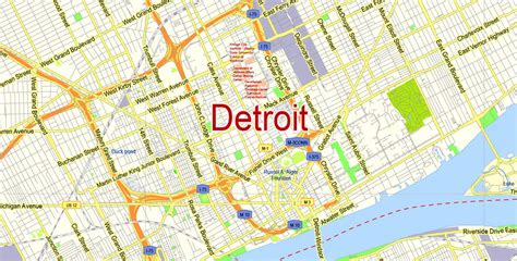 Detroit Michigan Map