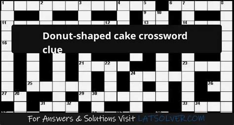 Donut Shape Crossword Clues