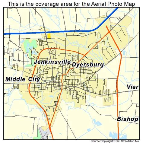 Dyersburg TN Location Map