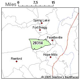 Fayetteville Zip Code Boundaries