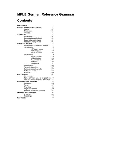 German Reference Materials