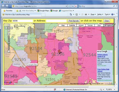 Google Maps Zip Code Search