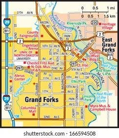 Grand Forks North Dakota Map