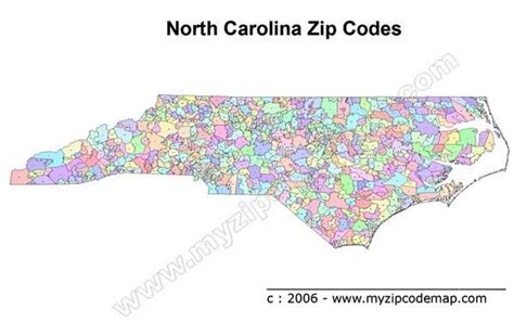 Greensboro NC Zip Code Map