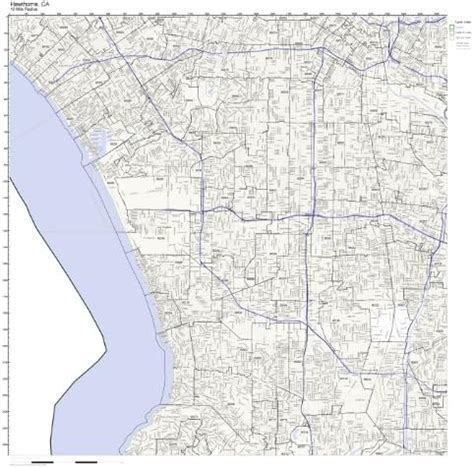 Hawthorne CA Zip Code Navigation