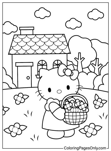Hello Kitty coloring pages