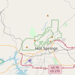 Hot Springs AR Zip Codes Map