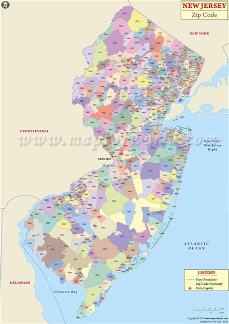 Howell New Jersey Zip Code Map