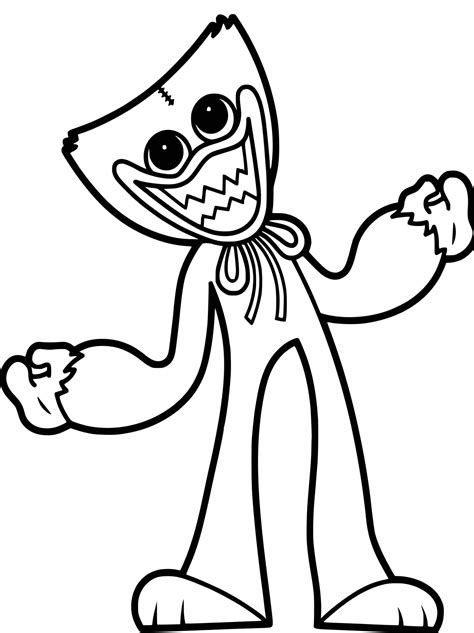 Huggy Wuggy Coloring Pages