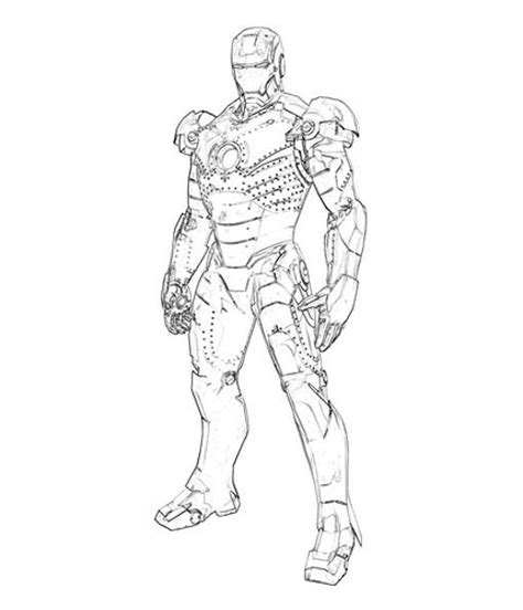 Iron Man Coloring Sheet
