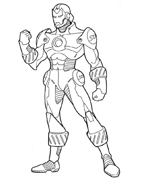 Iron Man Coloring Sheet Designs