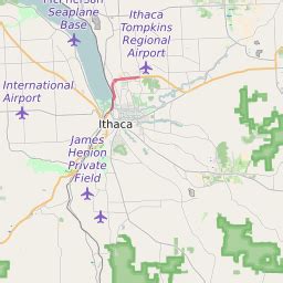 Ithaca NY Zip Code Map