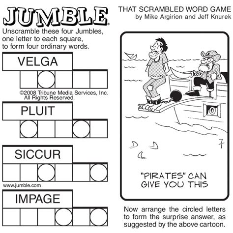 Jumble Puzzle Solution