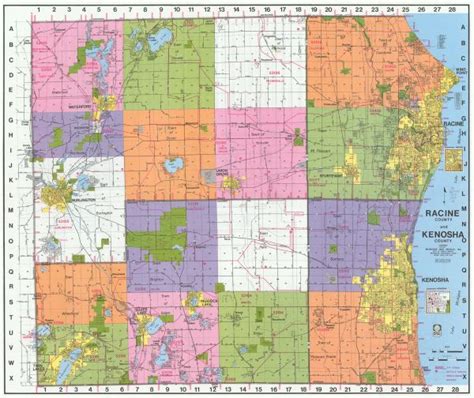 Kenosha Wisconsin Zip Code Boundaries Map