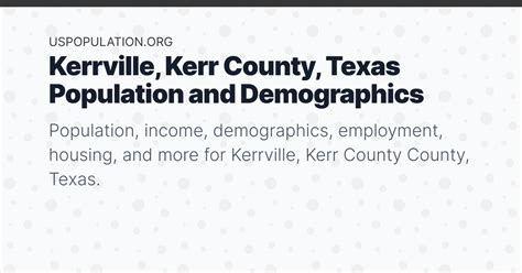 Kerrville Demographics