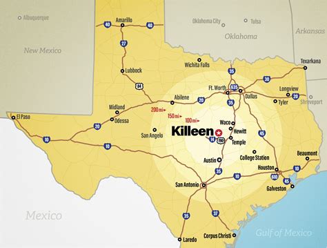 Killeen TX Map