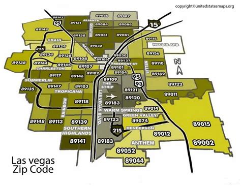 Las Vegas Zip Code Map