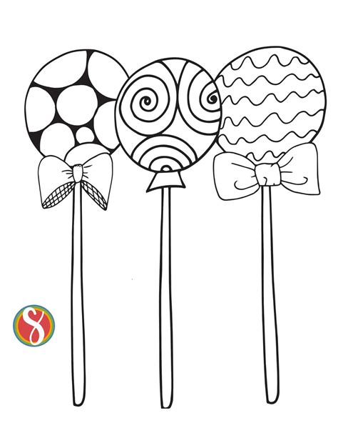 Lily Lollipop Coloring Page