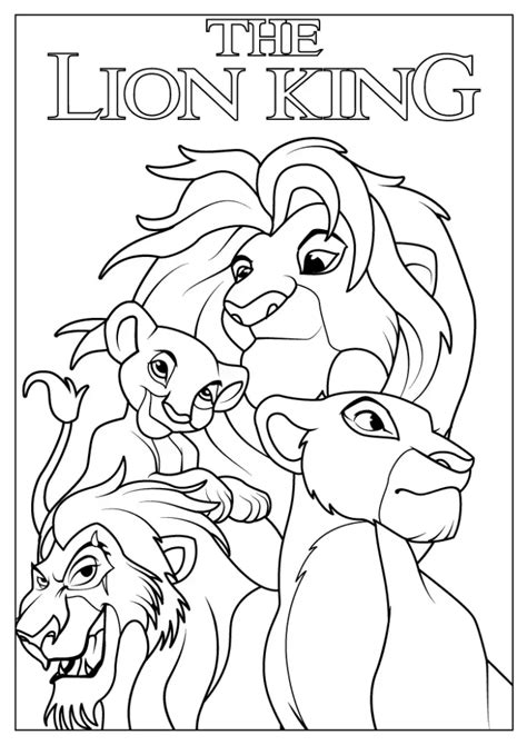 Lion King Coloring Pages For Kids Fun And Free