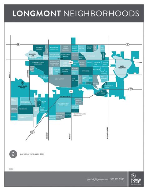 Longmont Neighborhoods Map
