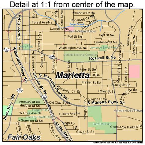 Marietta Georgia Neighborhoods Map