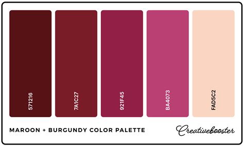 Maroon Burgundy Color Profile
