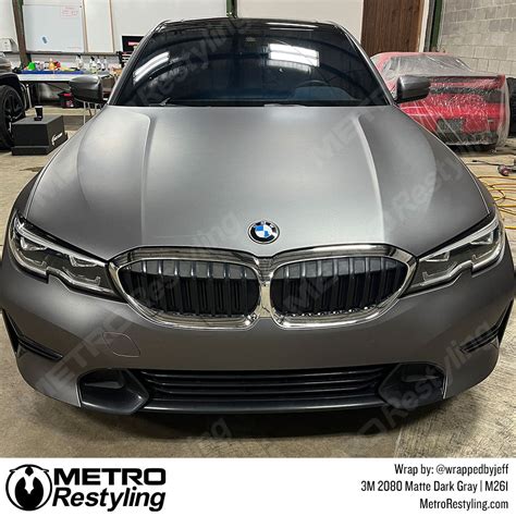 Matte Gray Car Wrap