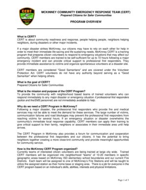 McKinney Community Response